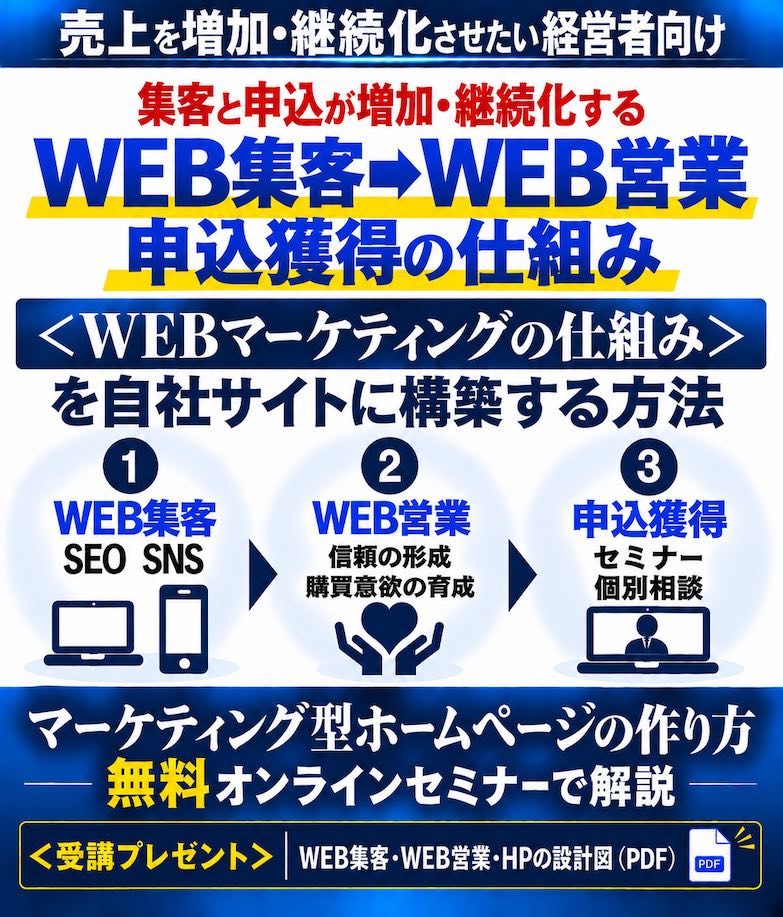 マーケティング型HPセミナー